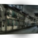 Abstract City Dark Village A1 Xlarge Canvas