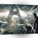 Abstract City Eiffel A1 Xlarge Canvas