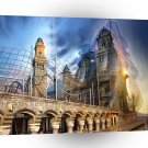 Abstract City Fishnet A1 Xlarge Canvas