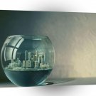 Abstract City Goldfish Bowl A1 Xlarge Canvas