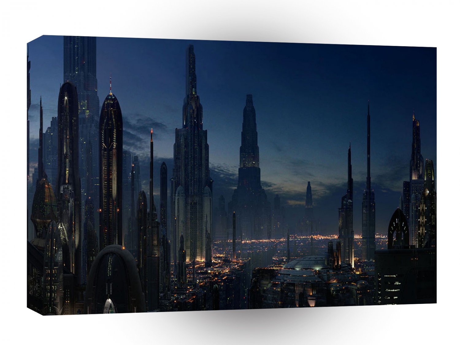 Abstract City Human Evolution A1 Xlarge Canvas