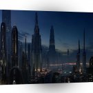 Abstract City Human Evolution A1 Xlarge Canvas