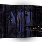 Abstract City In The Trees A1 Xlarge Canvas