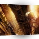 Abstract City Long Drop A1 Xlarge Canvas