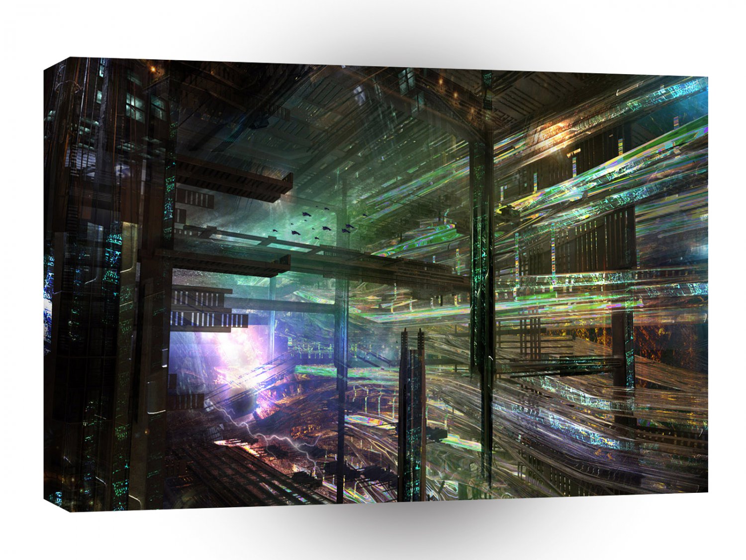 Abstract City Matrix City A1 Xlarge Canvas