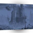 Abstract City Morning Fog A1 Xlarge Canvas