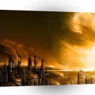 Abstract City New Dawn A1 Xlarge Canvas