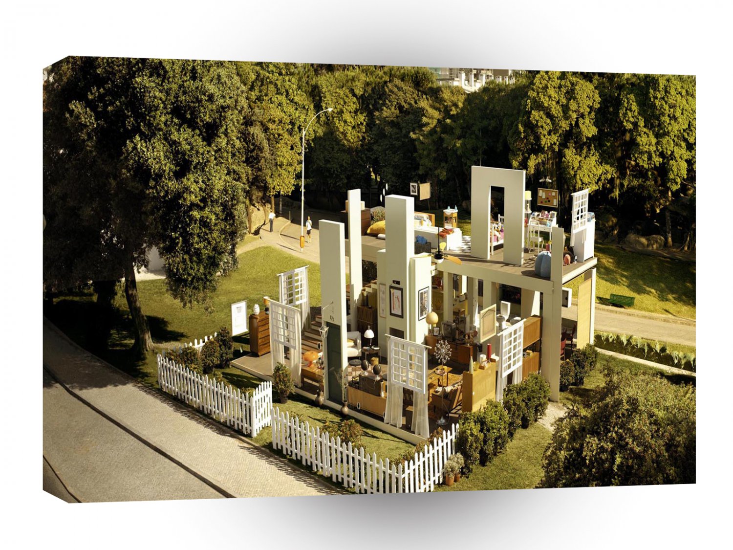 Abstract City Open Home A1 Xlarge Canvas