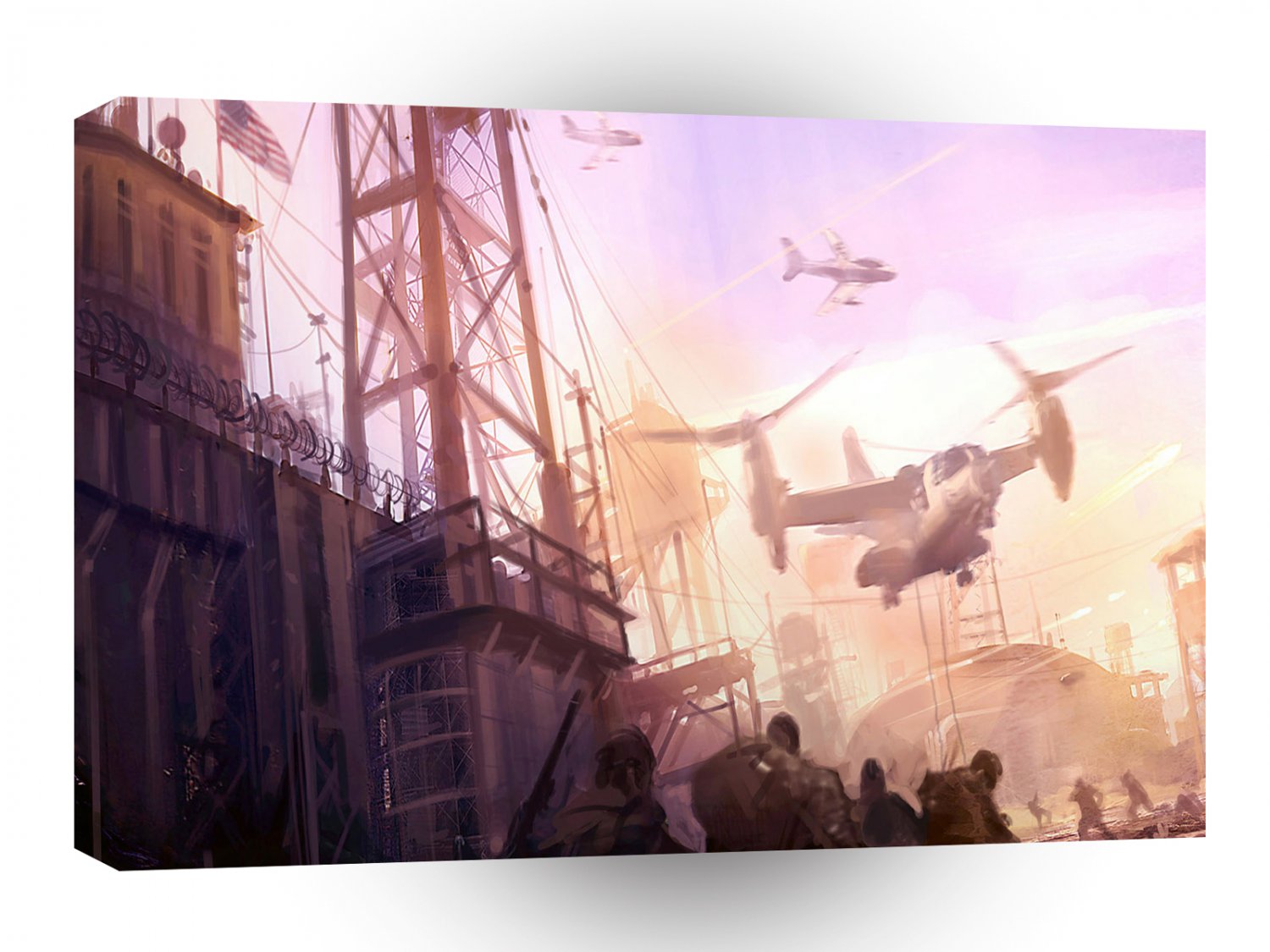 Abstract City Security A1 Xlarge Canvas