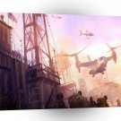 Abstract City Security A1 Xlarge Canvas