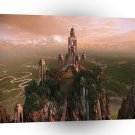 Abstract City Temple Of Light A1 Xlarge Canvas