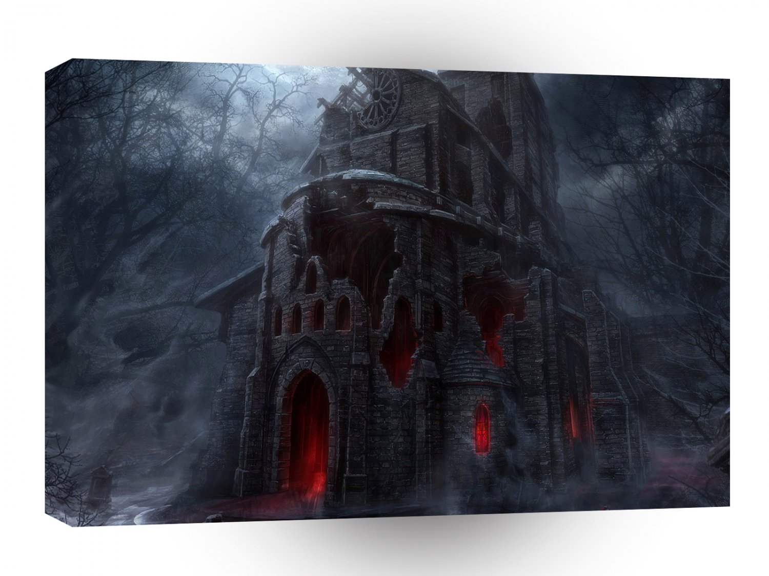 Abstract City Vampire Mill A1 Xlarge Canvas