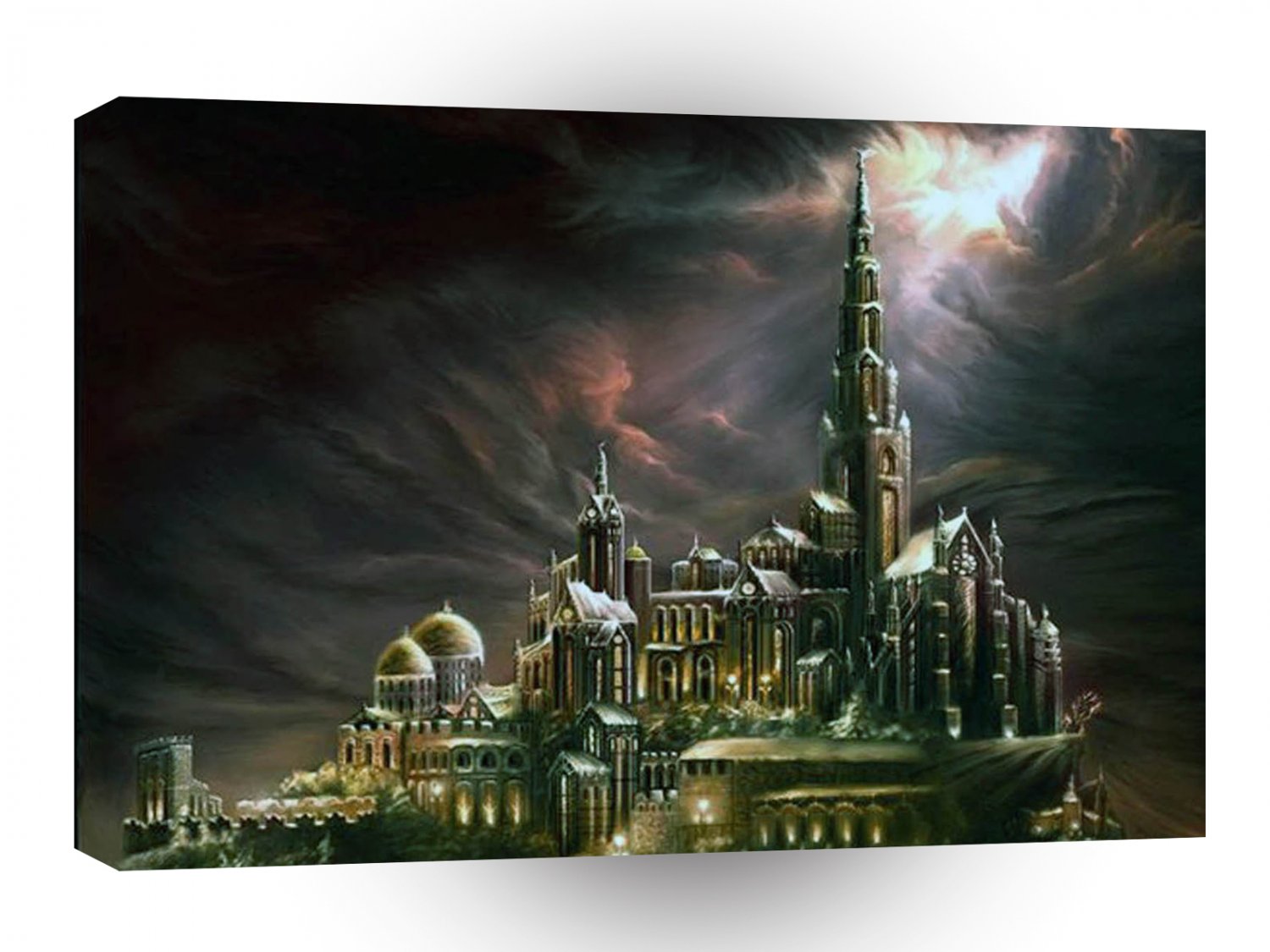 Abstract City Welcome Light A1 Xlarge Canvas