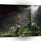 Abstract City Welcome Light A1 Xlarge Canvas