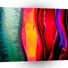 Abstract Colored Bottles Curves A1 Xlarge Canvas