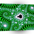 Abstract Colors Green Worms A1 Xlarge Canvas