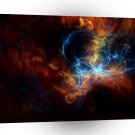 Abstract Colors Metal Twist A1 Xlarge Canvas