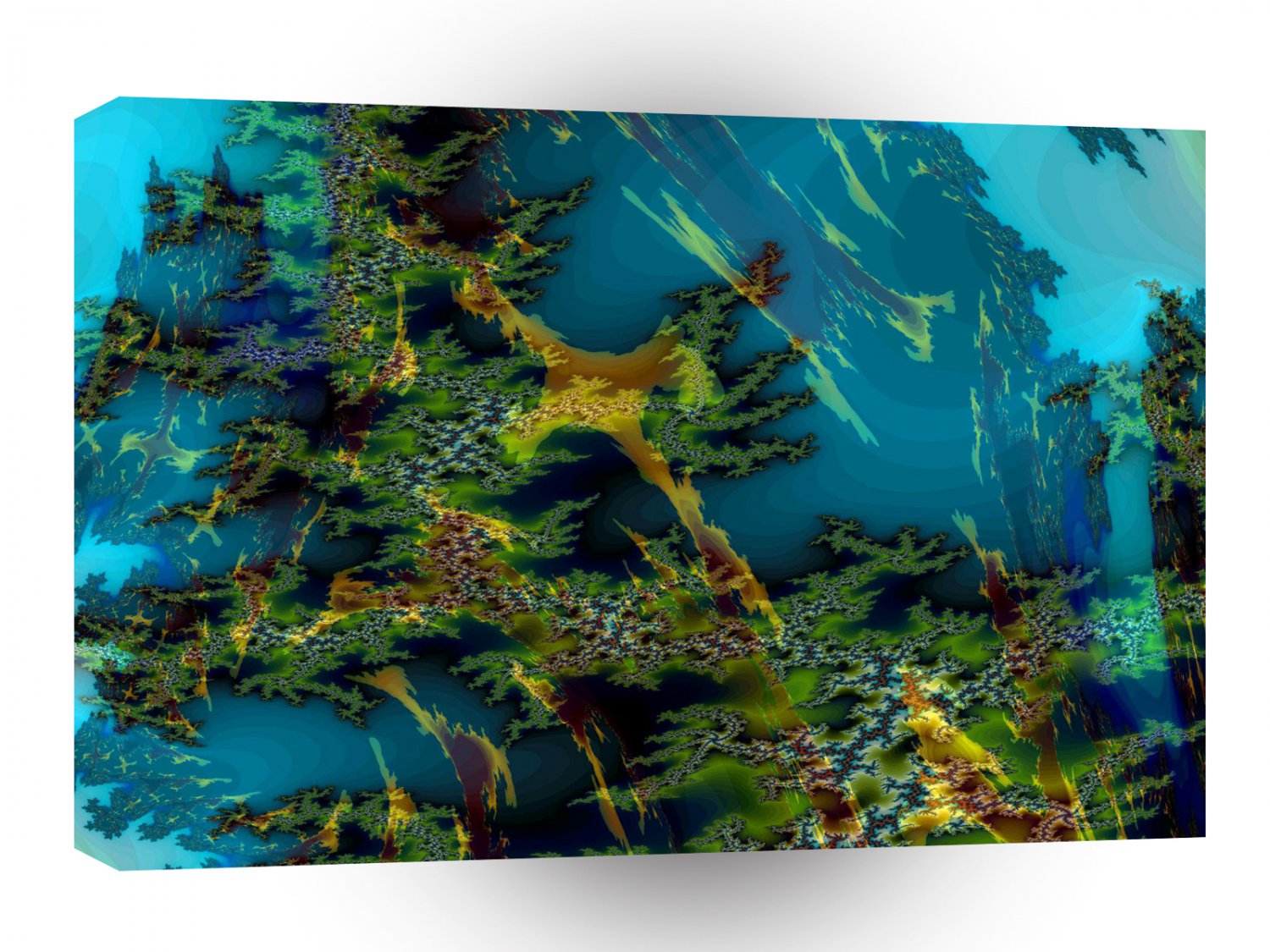 Abstract Colors Misty Forest A1 Xlarge Canvas