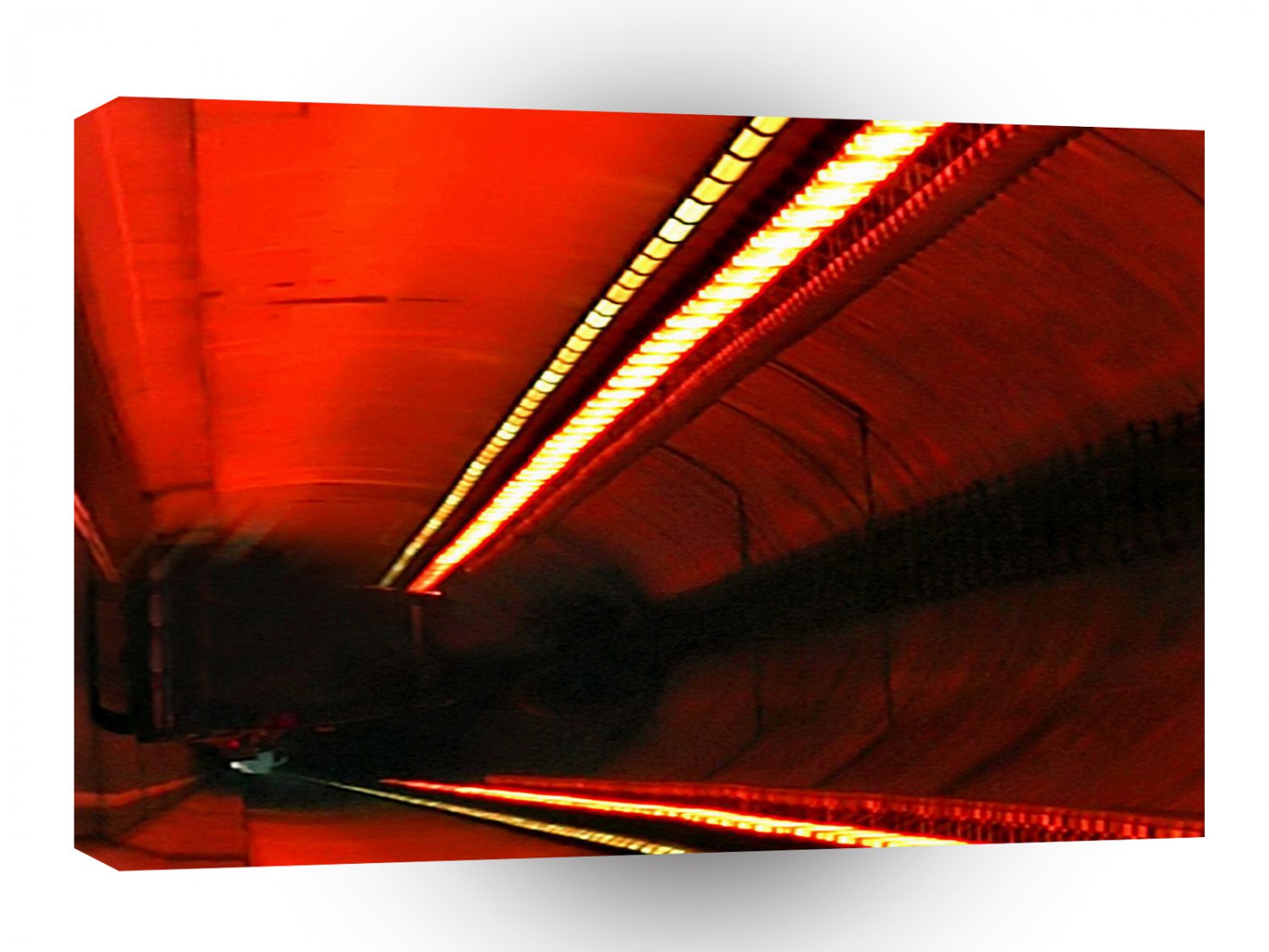 Abstract Colors Red Subway Stretch A1 Xlarge Canvas