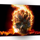 Abstract Colors Skull From Hell A1 Xlarge Canvas