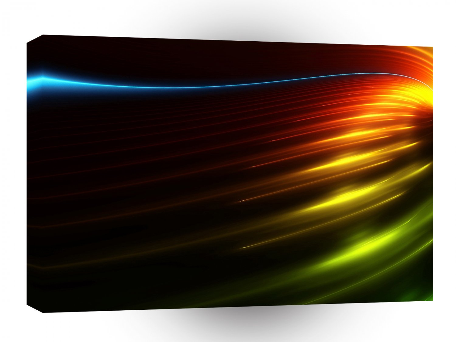 Abstract Colours Ray Of Lights A1 Xlarge Canvas