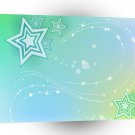 Abstract Colours Stars A1 Xlarge Canvas