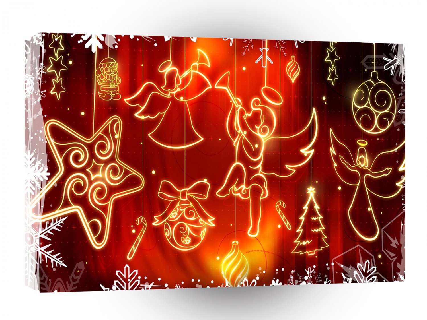 Abstract Cool A Festive Window A1 Xlarge Canvas