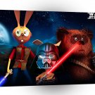 Abstract Cool Attack Of War Stars A1 Xlarge Canvas