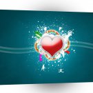 Abstract Cool Behind The Heart A1 Xlarge Canvas