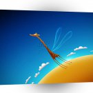 Abstract Cool Big Giraffe A1 Xlarge Canvas