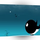 Abstract Cool Black Bird Tweety A1 Xlarge Canvas