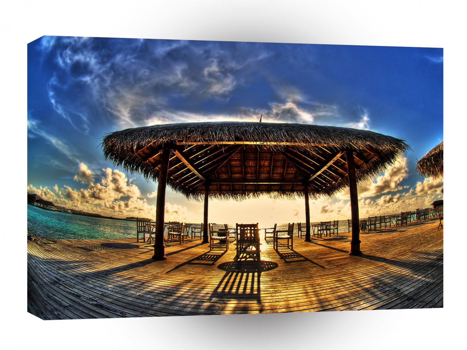 Abstract Cool Boardwalk Exposure A1 Xlarge Canvas