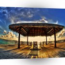 Abstract Cool Boardwalk Exposure A1 Xlarge Canvas