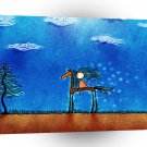Abstract Cool Cartoon Rider A1 Xlarge Canvas