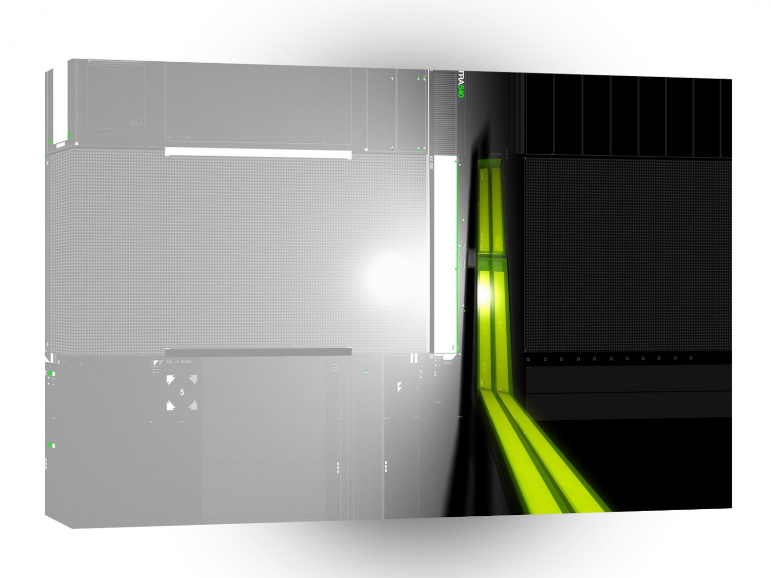 Abstract Cool Computer Data A1 Xlarge Canvas