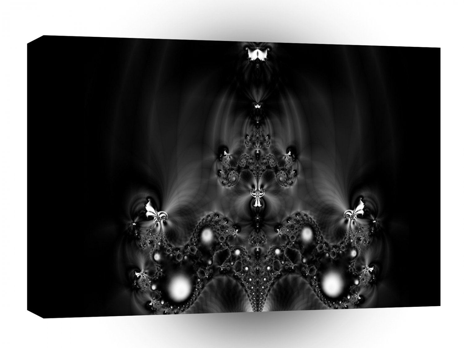 Abstract Cool Dark Mirror Image A1 Xlarge Canvas