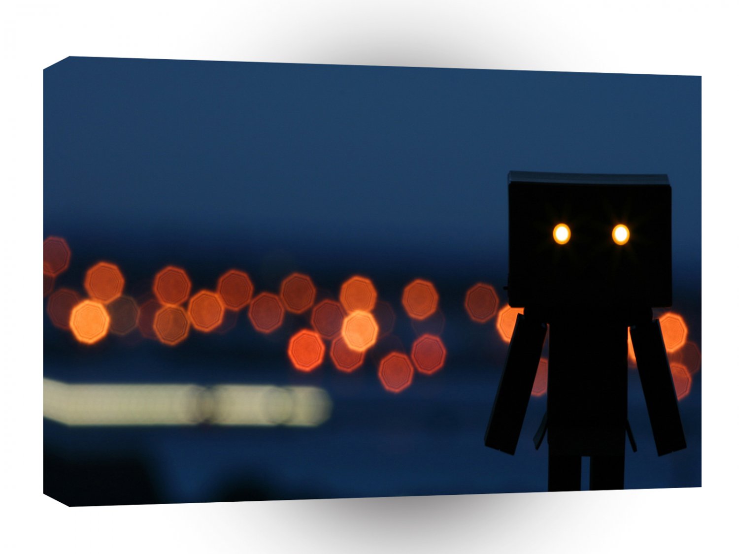 Abstract Cool Dark Robot A1 Xlarge Canvas