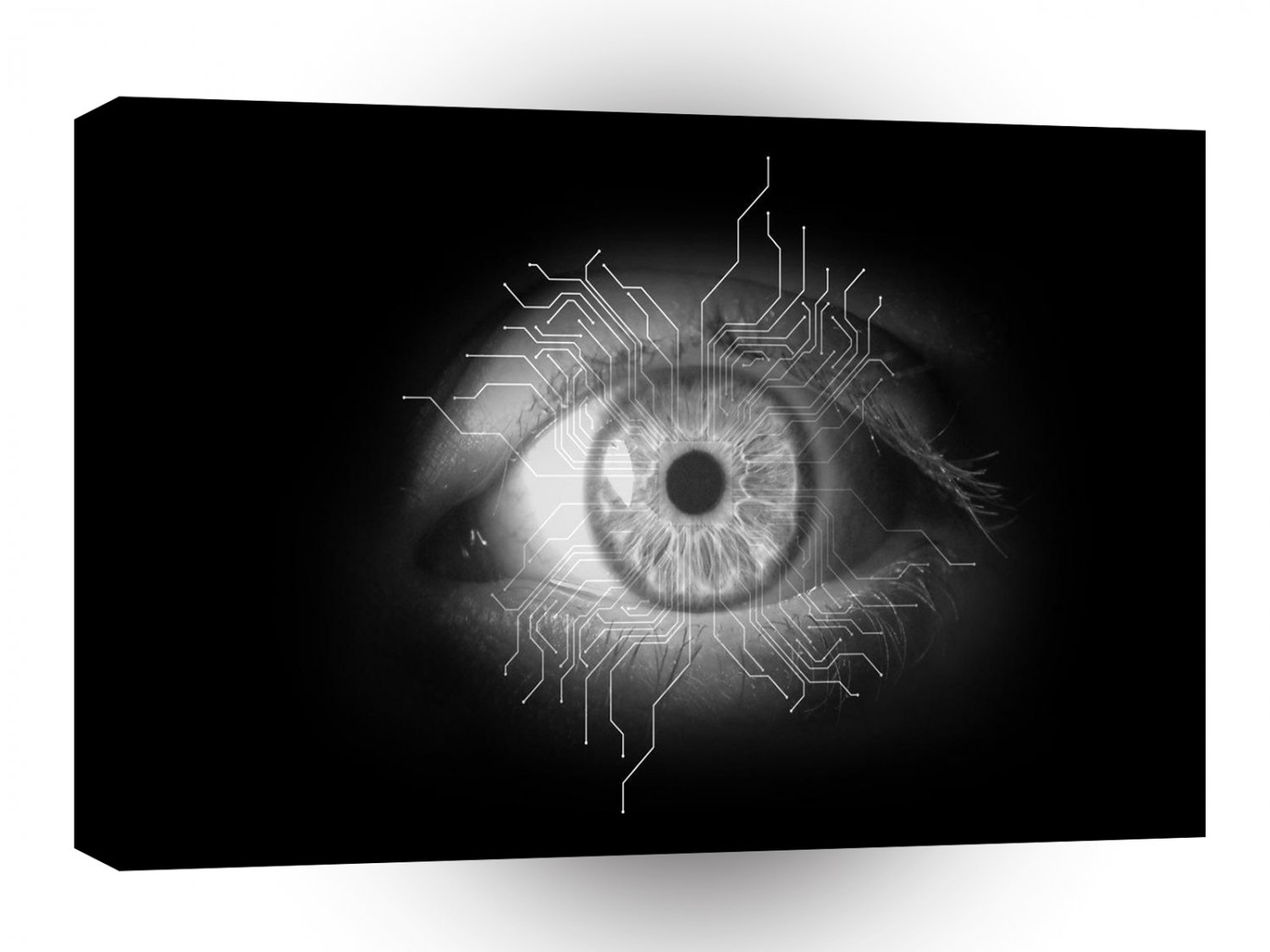 Abstract Cool Electric Eye A1 Xlarge Canvas