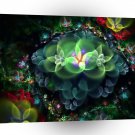Abstract Cool Flower Light A1 Xlarge Canvas