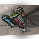 Abstract Cool Grafitti Spray Tins A1 Xlarge Canvas
