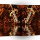 Abstract Cool Medieval Blades A1 Xlarge Canvas