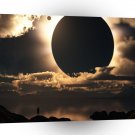 Abstract Cool Moon Shadow A1 Xlarge Canvas
