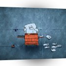 Abstract Cool Paper Guy Copies A1 Xlarge Canvas