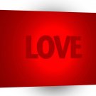 Abstract Cool Red Love A1 Xlarge Canvas