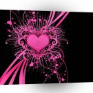 Abstract Cool Ribbons Pink A1 Xlarge Canvas