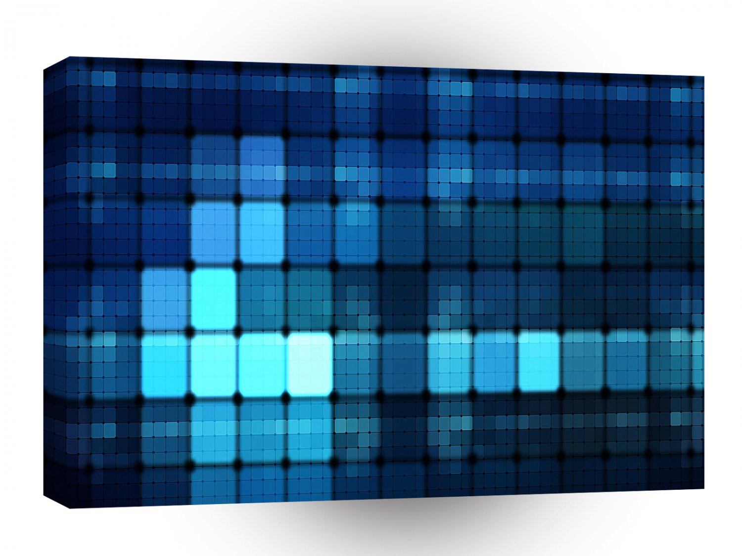 Abstract Cool Squares A1 Xlarge Canvas