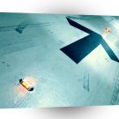 Abstract Cool Tracks Of Runway A1 Xlarge Canvas
