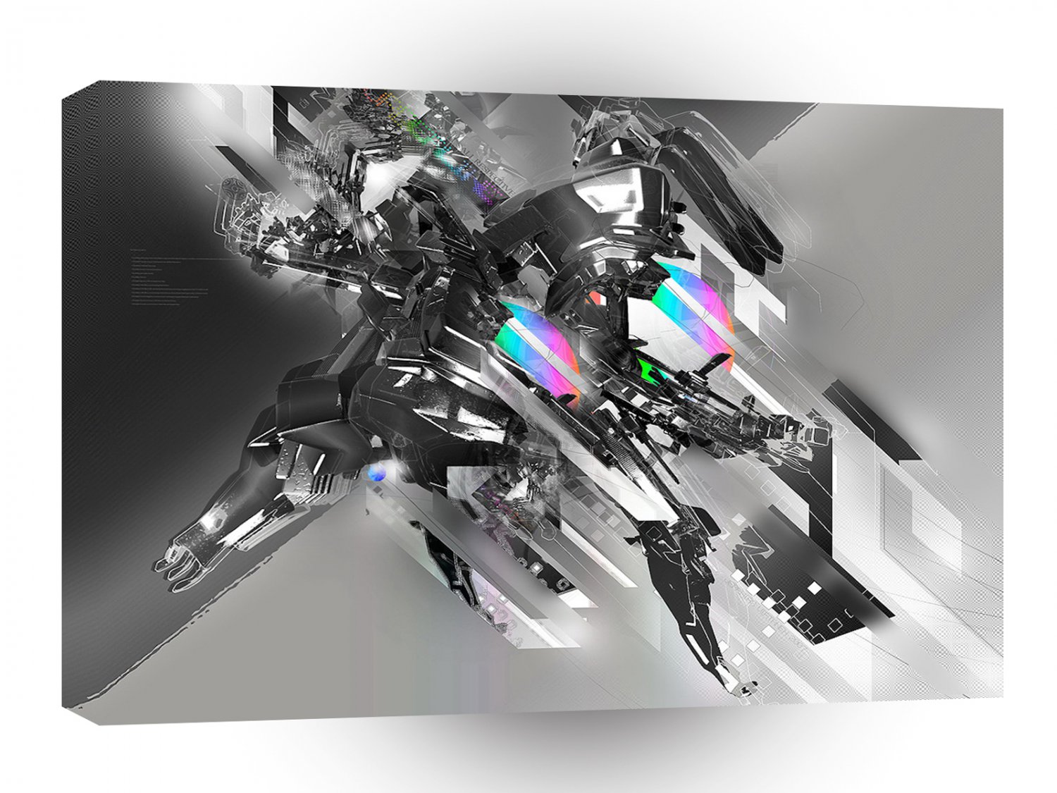 Abstract Cool Transformation Robotics A1 Xlarge Canvas