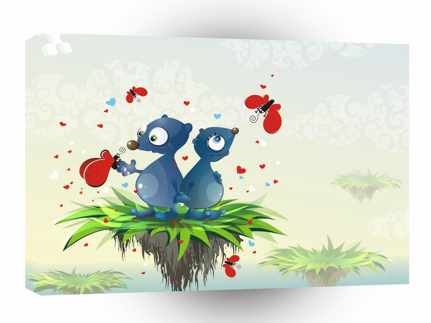 Abstract Cool Two Funny Guys A1 Xlarge Canvas