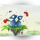 Abstract Cool Two Funny Guys A1 Xlarge Canvas